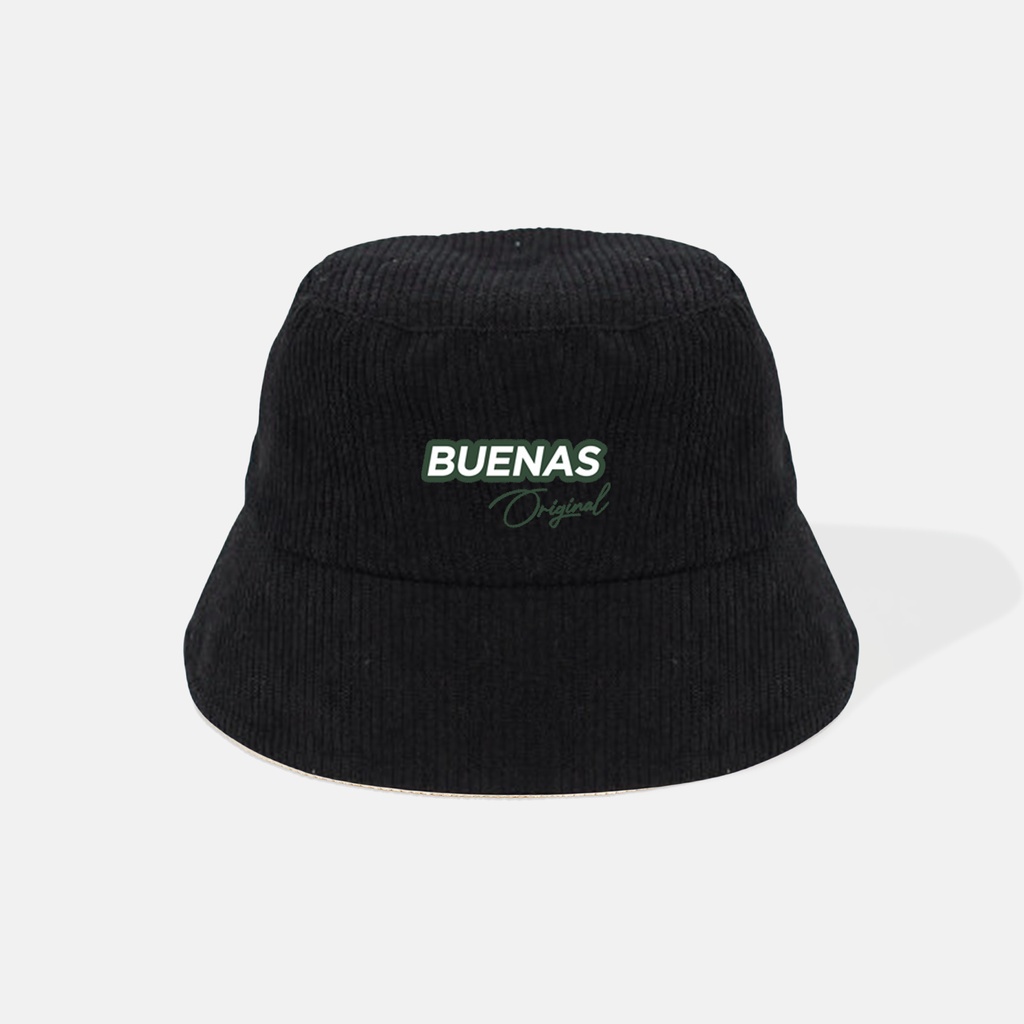 Mũ bucket vành cụp - Nón tai bèo thêu BUENAS chất nhung tăm cao cấp form unisex nam nữ học sinh