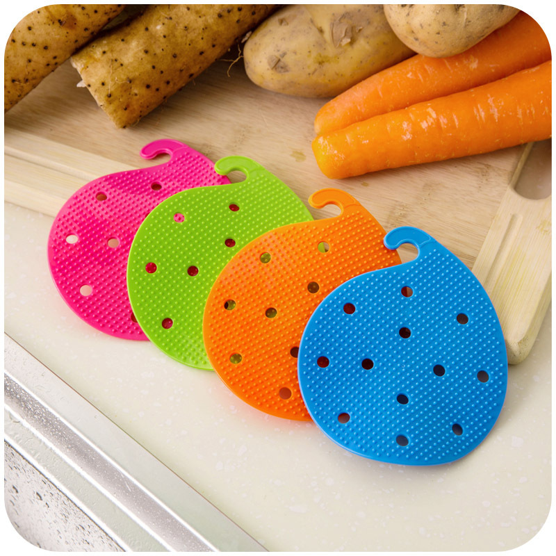 Bàn Chải Rửa Sạch Rau Củ Trái Cây ANAEAT Bằng Silicon Hình Dạng Dễ Thương Tiện Lợi