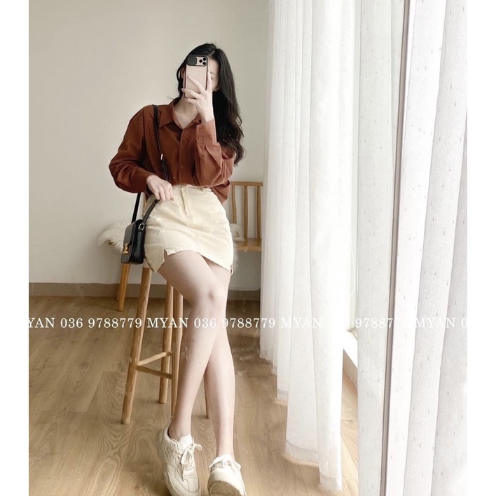 [ CHUBBY BIGSIZE ] ÁO SƠ MI LỤA BIGSIZE