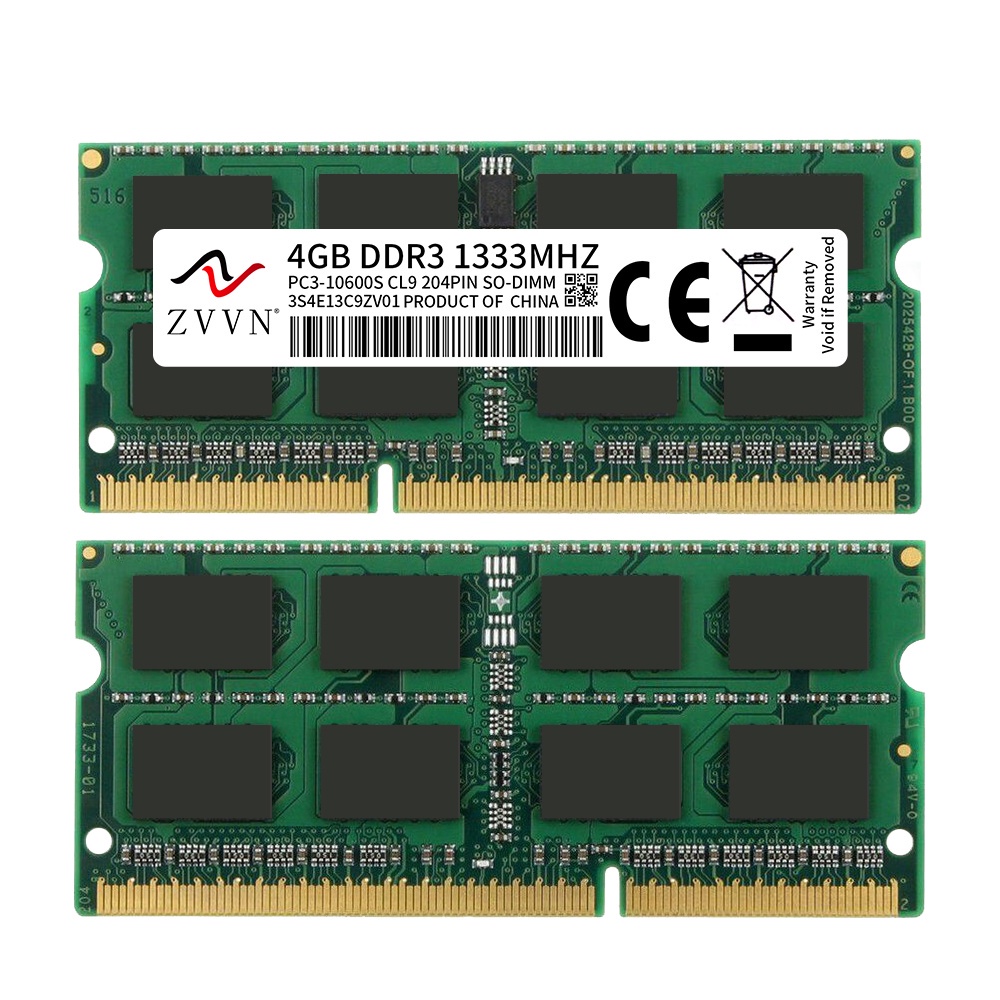 Bộ nhớ RAM laptop 5300S 6400 8500 10600 4GB 2GB 2G 4G PC2 PC3L DDR2 DDR3 667Mhz 800Mhz 1333hz 1600Mhz