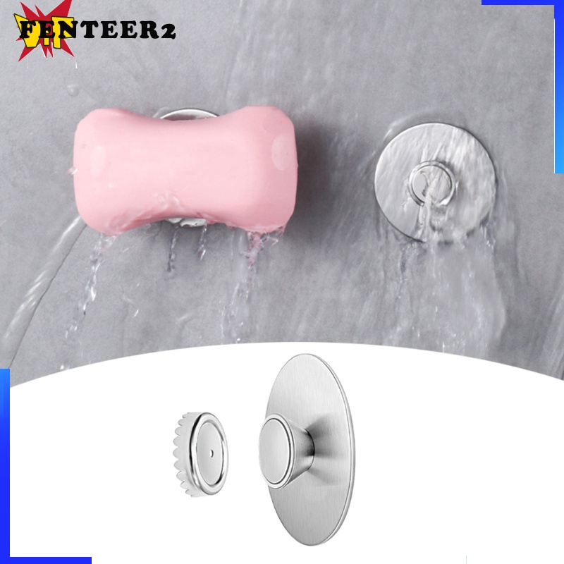 ◘❉ Móc Treo Xà Phòng Hút Nam Châm Bằng Thép Không Gỉ Mới