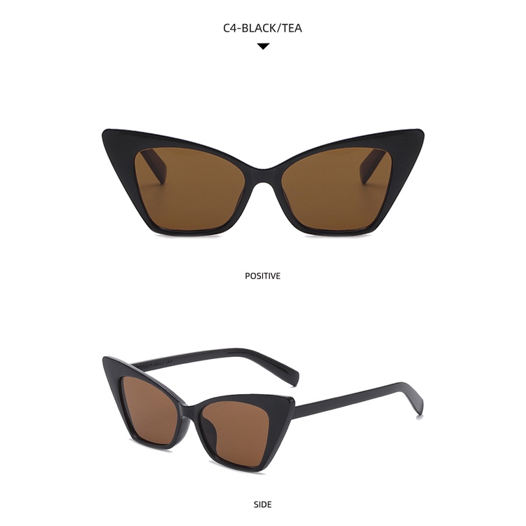 Kính mát mắt mèo thời trang đơn giản phong cách Âu Mỹ 2021