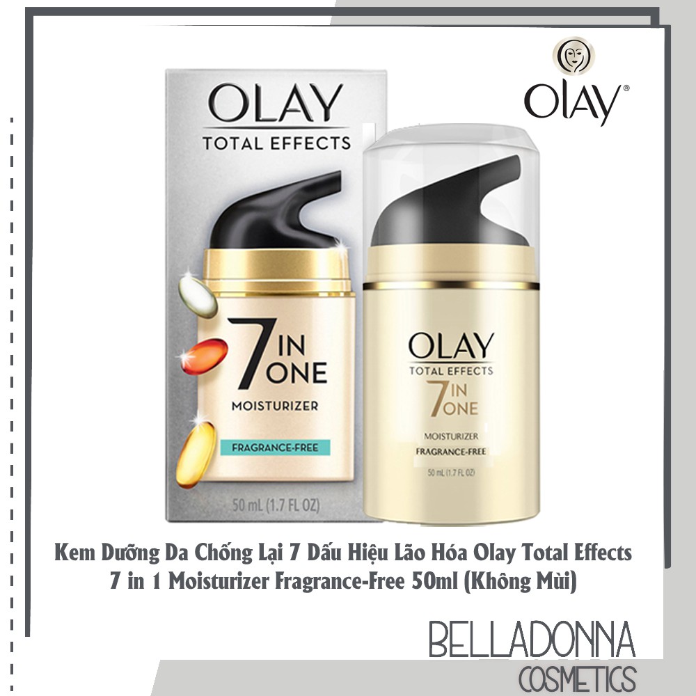 Kem Dưỡng Da Chống Lại 7 Dấu Hiệu Lão Hóa Olay Total Effects 7 in 1 Moisturizer Fragrance-Free 50ml (Không Mùi)