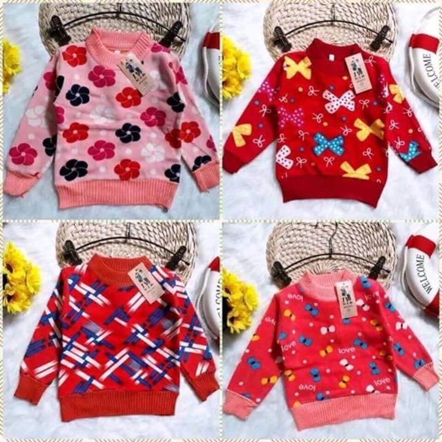 Set 3 áo len nhung quảng châu