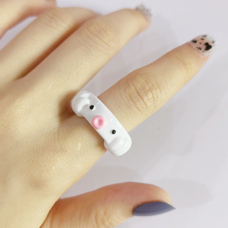 Nhẫn đất sét handmade dễ thương