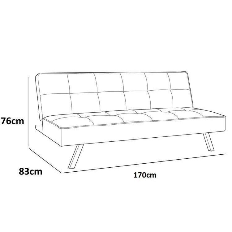 Ghế sofa bed màu đen vải bố đẹp mắt có thể ngồi và nằm ngủ cao cấp