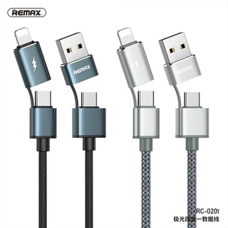 Cáp sạc nhanh remax rc- 020t bộc dù , dây sạc đa năng 4in1 chính hãng - nhacuamin