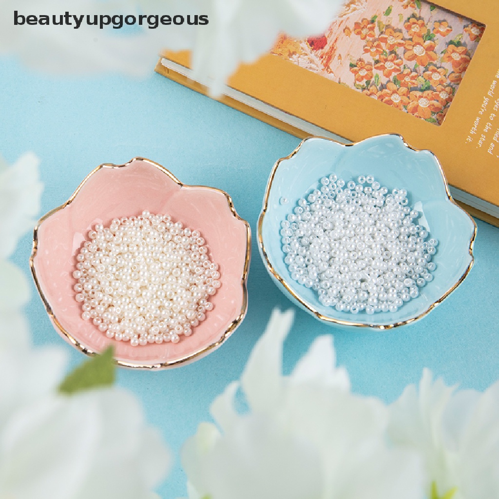 [Beautyupgorgeous] Hạt Ngọc Trai ABS Giả Màu Trắng Be Dùng Làm Trang Sức DIY