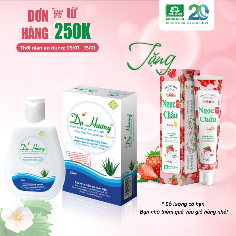 Dung dịch vệ sinh phụ nữ Dạ Hương (50ml)