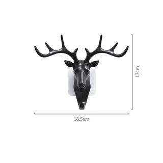 Unique three-dimensional deer head wall hanger