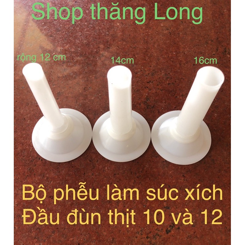 Phễu làm súc xích làm lạc sườn dùng cho đầu đùn thịt 10 và 12