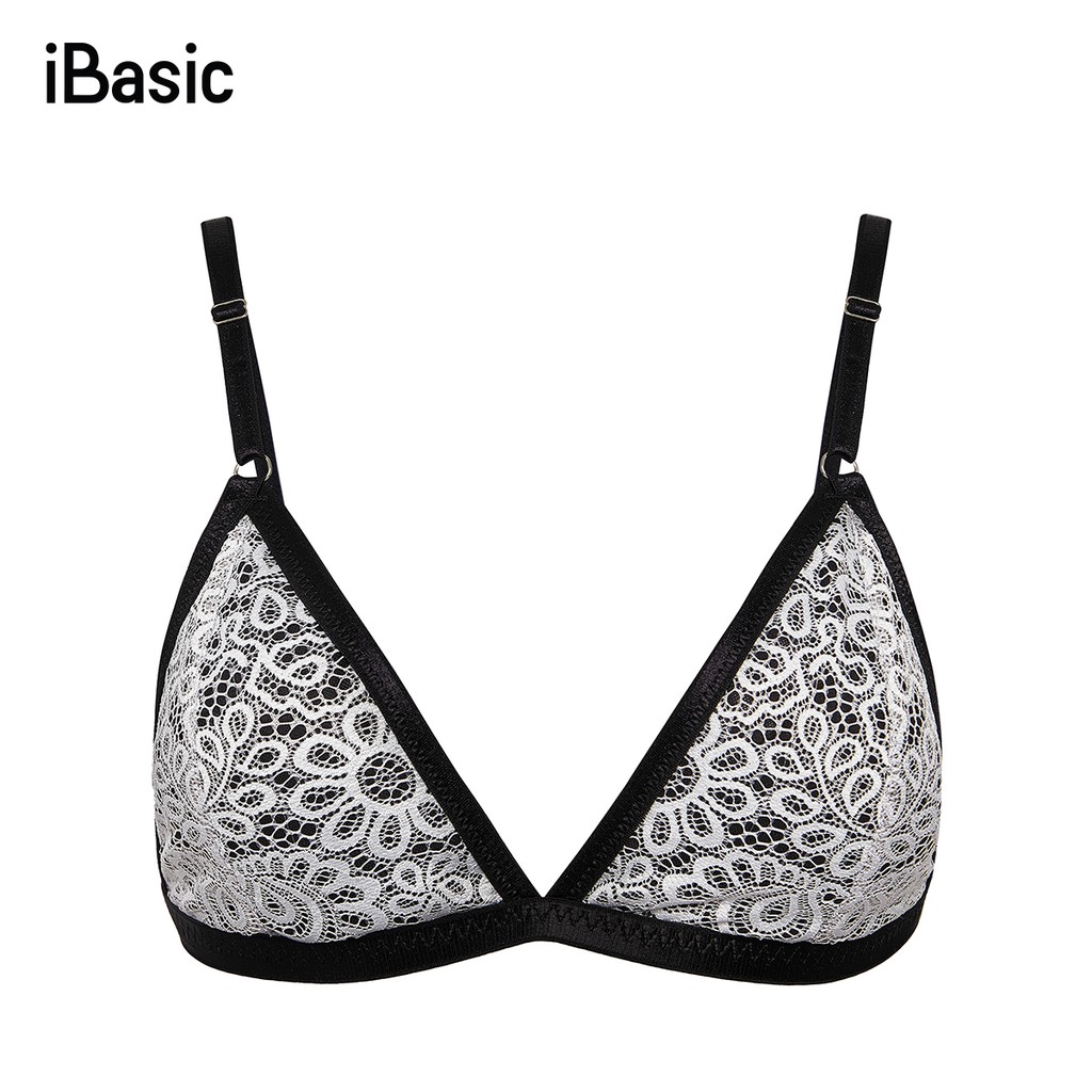 [Mã WABR1512 giảm 12% đơn 99K]Áo bralette ren iBasic BRAY033