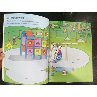 [Big Sale!] Dính dán - Usborne sticker book - Building Sites