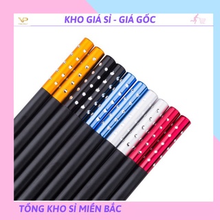 [❌GIÁ SỈ❌]Bộ 10 Đôi 5 màu đũa ăn phong cách Nhật Bản đính hạt sang chảnh 88194