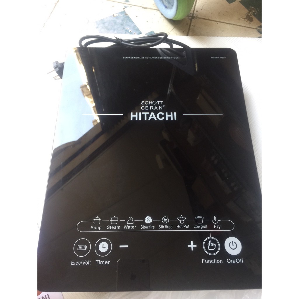 [Tặng nồi lẩu] Bếp từ đơn Hitachi model DH-15T7 (màu đen) siêu bền