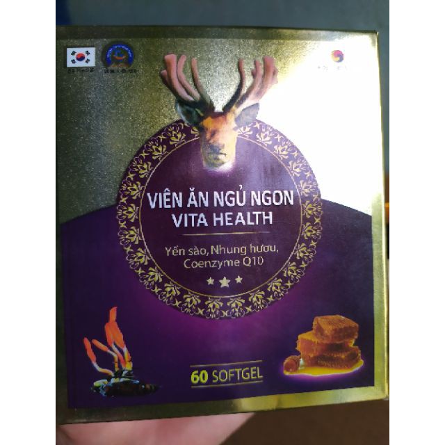 Viên ăn ngủ ngon vita health bồi bổ cơ thể (sản phẩm này không phải là thuốc và không có tác dụng thay thế thuốc