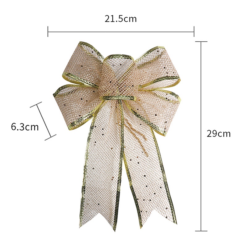 Nơ Trang Trí Cây Thông Giáng Sinh Năm Mới