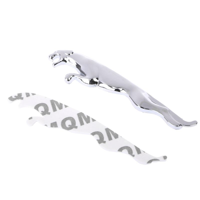 1 Miếng Dán Kim Loại Hình Con Báo 3D Cho Xe Hơi