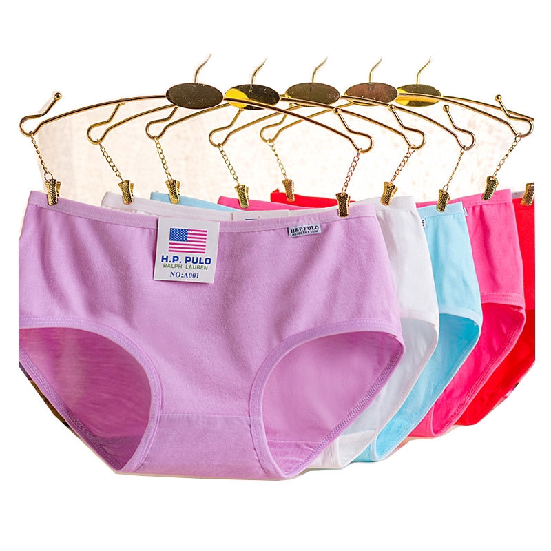 Quần lót nữ màu kẹo trơn đơn giản cho nữ 35-65kg