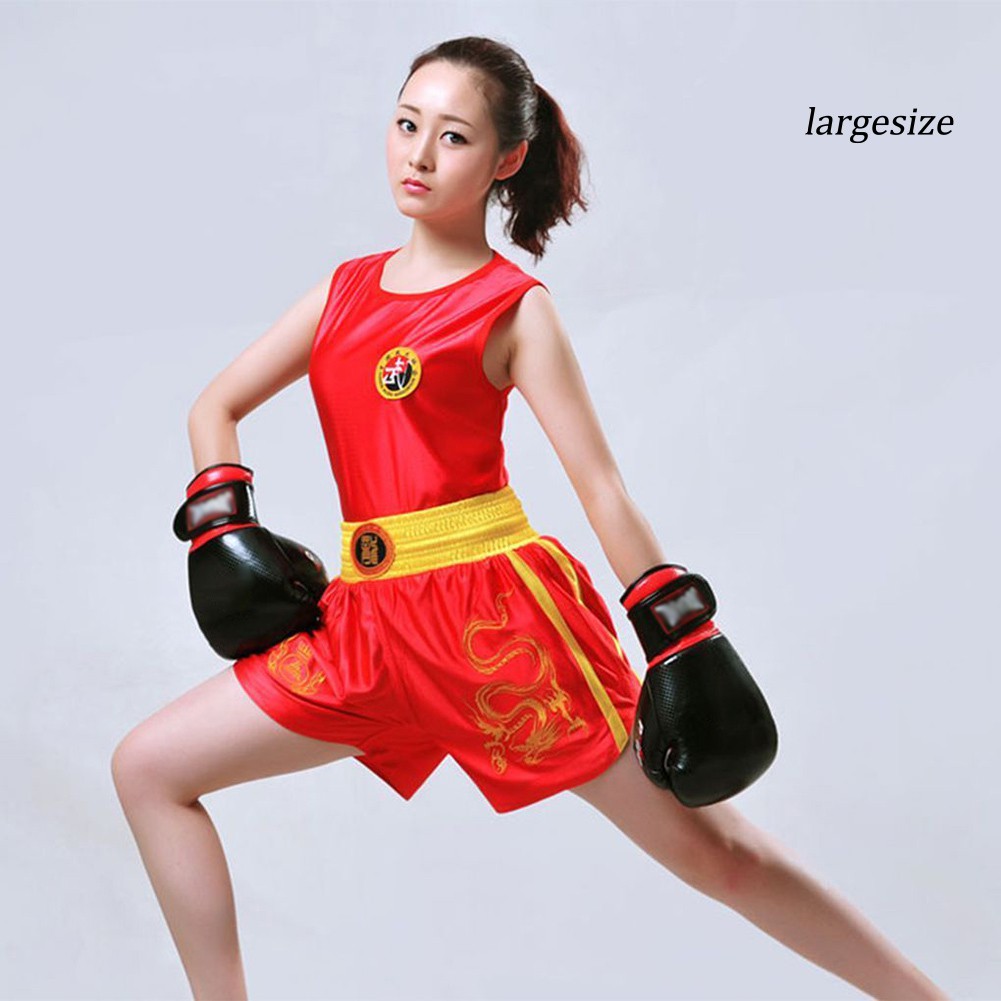 Bộ Áo Sát Nách + Quần Short Họa Tiết Rồng Tập Võ Taekwondo / Muay Thái Cho Nam Và Nữ