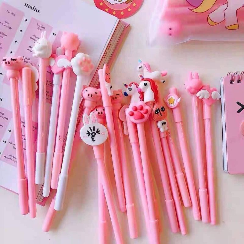 Set 20 bút bi hình thú siêu cute