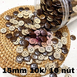 Nút Gỗ Dừa Trang Trí Handmade