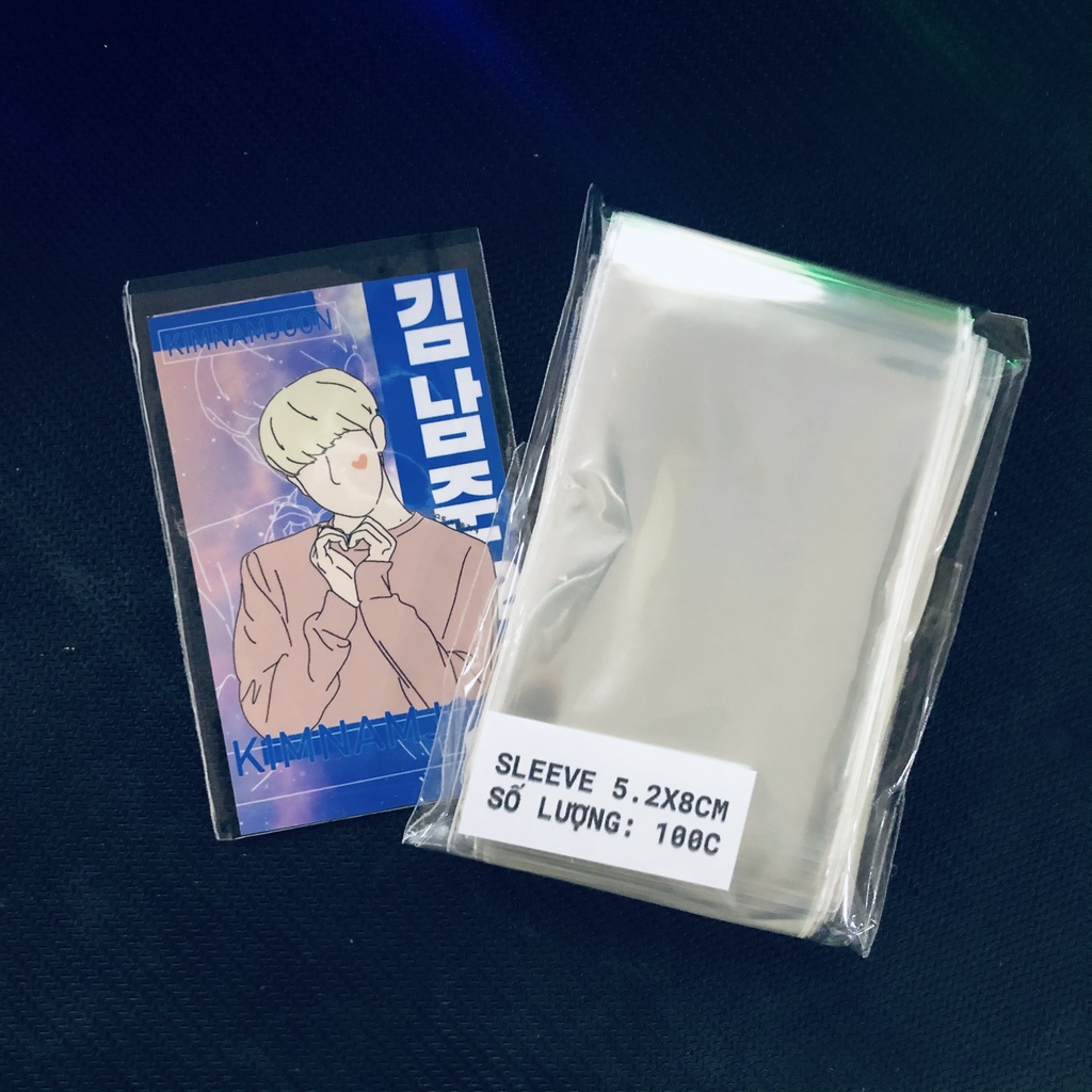 [Có sẵn] Xấp 100c bọc bài, Sleeves đựng thẻ bài, postcard, photocard idol, anime, yugioh nhiều size giá rẻ SLEEVE