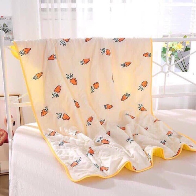 Mền cotton đũi mềm mịn cho bé 1.5x1.1m