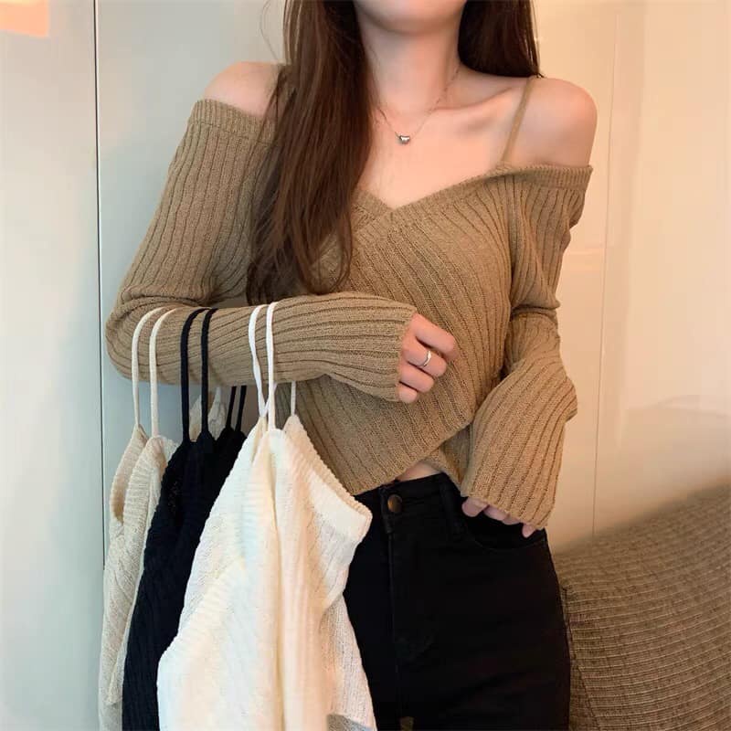 Áo trễ vai 2 dây