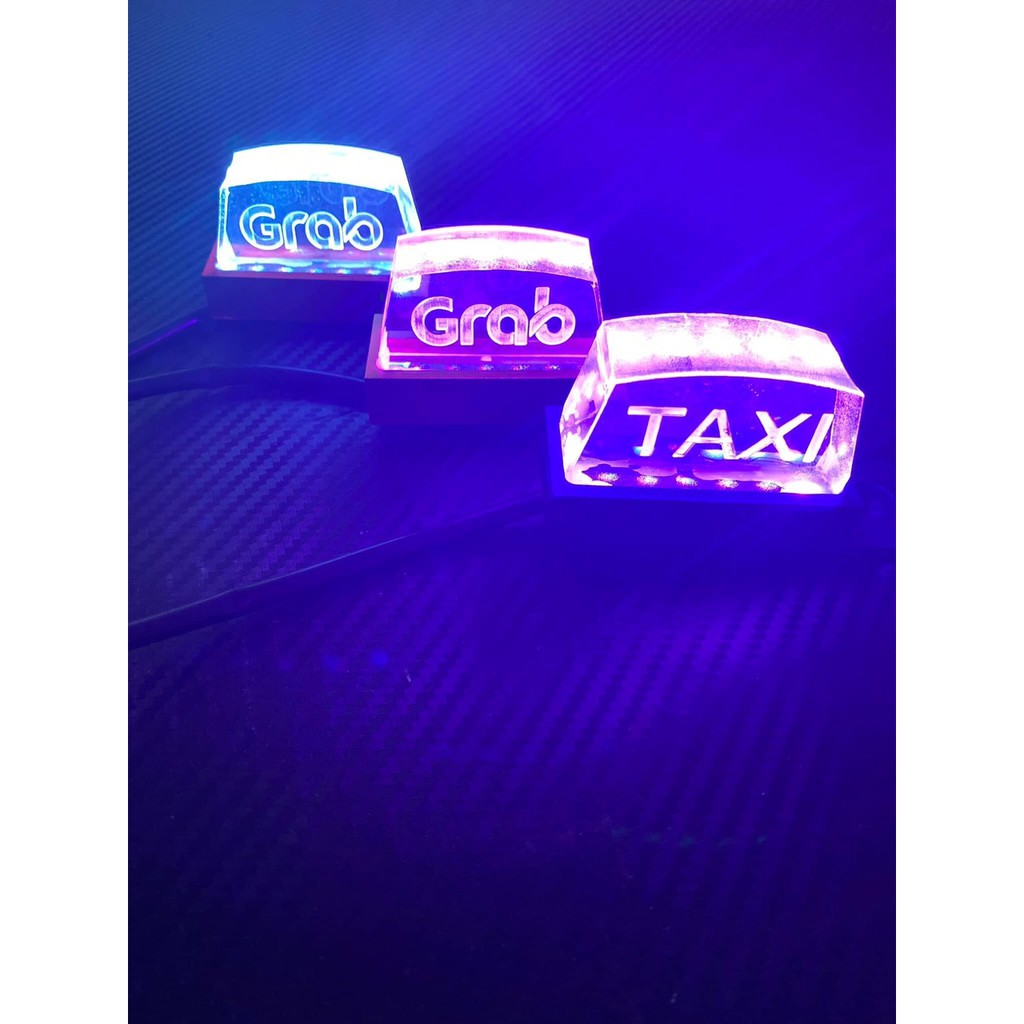 Chữ Taxi - Grap gắn chân gương