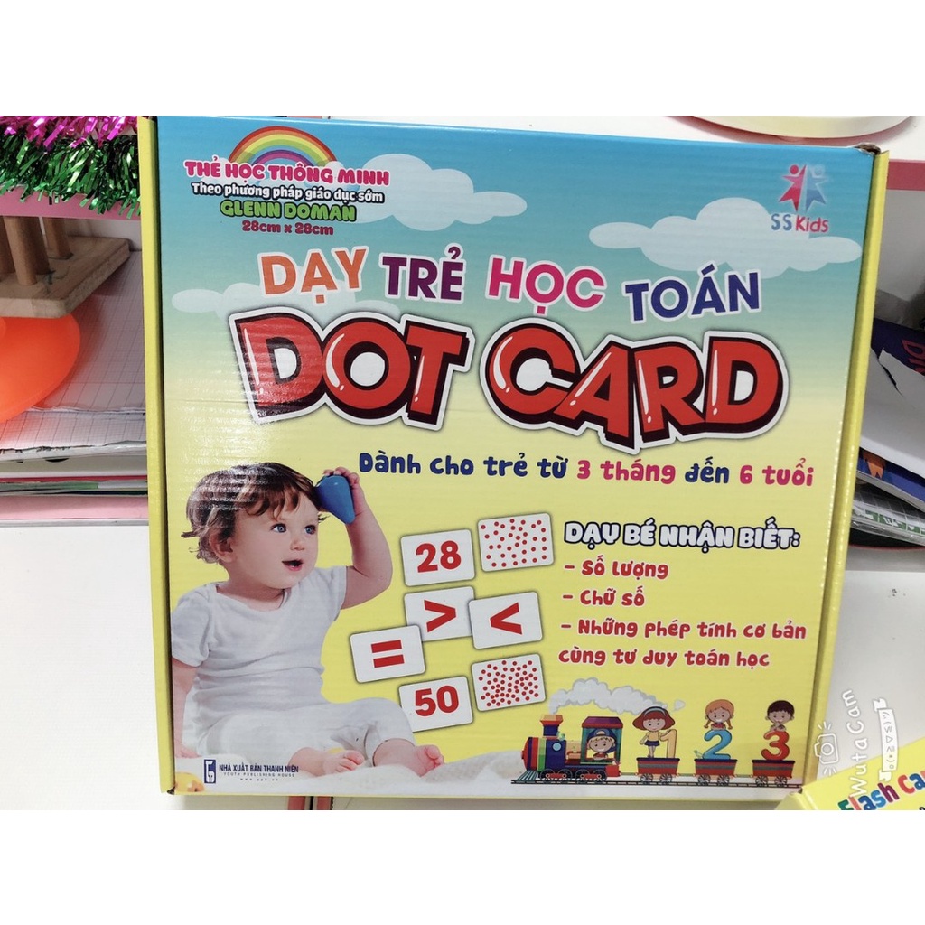 Sách Bộ Thẻ Flashcard Toán Dot Card Theo Phương Pháp Glenn Doman Giáo Dục Sớm Từ 3 Tháng Đến 6 Tuổi