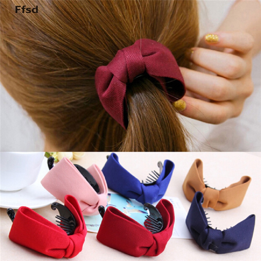 Kẹp tóc kiểu nơ dễ thương thời trang dành cho nữ