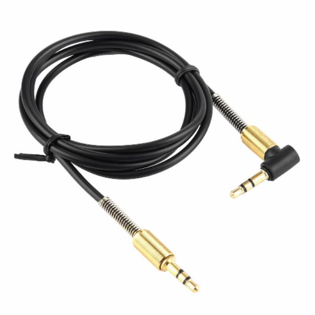 Cáp âm thanh 2 đầu 3.5mm góc vuông 90 độ