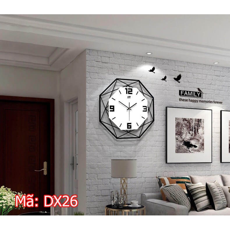 🔥🕕 Đồng hồ treo tường gỗ đẹp cao cấp có 3 màu và 2 cỡ - Đồng hồ treo tường DX26