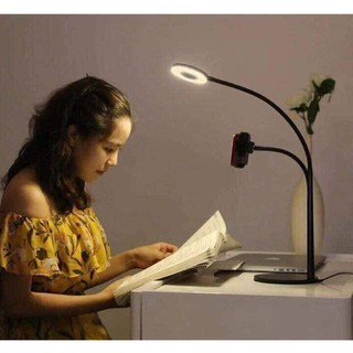 Cây đèn livestream.Bộ dụng cụ hỗ trợ Live Stream 3 in 1 đa năng có đèn LED. 3 chế độ chuyên nghiệp hỗ trợ bán hàng