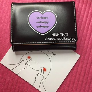 [CÓ ẢNH THẬT] VÍ MINI TRÁI TIM UNHAPPY ❤