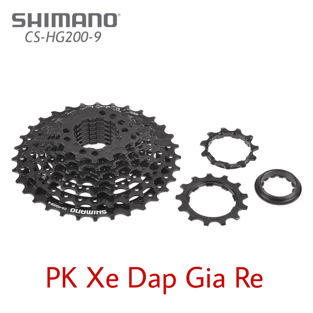 Líp thả líp xe đạp 9 tầng, líp xe đạp SHIMANO CS-HG200-9 - Hàng chính Hãng