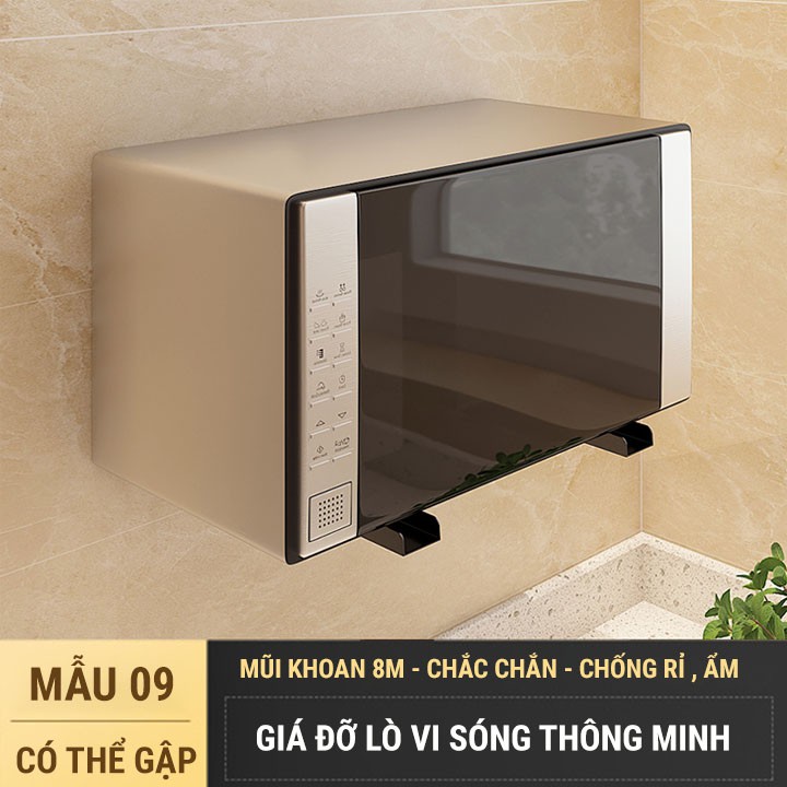 Giá treo lò vi sóng - Kệ treo lò vi sóng thông minh- siêu chắc- bảo hành 10 năm - Mẫu 09