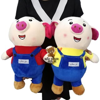 GẤU BÔNG HEO BÔNG TIKTOK MẶC YẾM SIÊU MỀM MỊN 30CM
