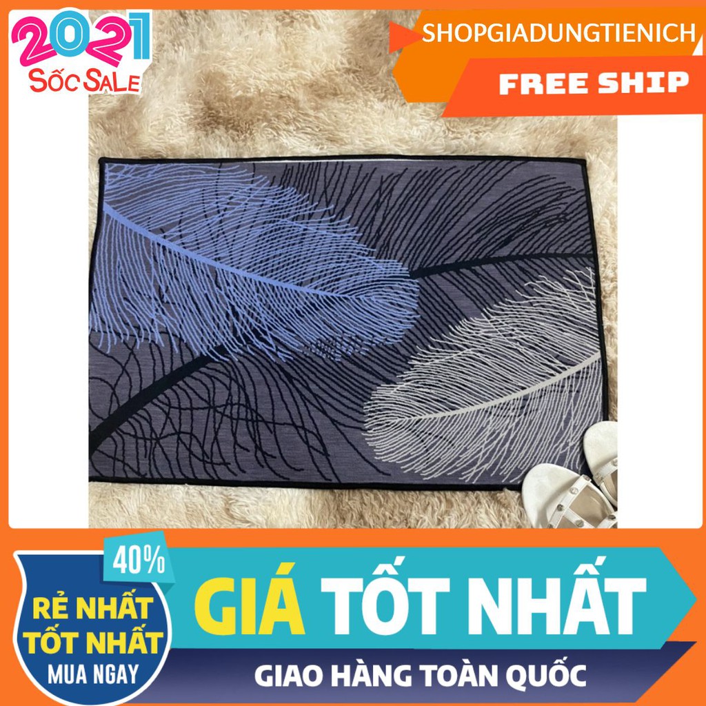 [Free ship-Giá sập sàn]Thảm lau chân 3D siêu hot mẫu mới 2020,lông vũ
