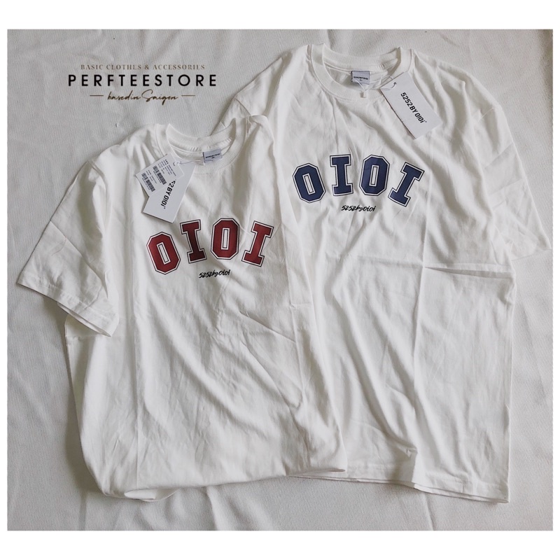 Áo thun OIOI xuất Hàn form Unisex cotton 2 chiều