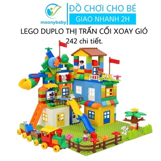 Đồ chơi xếp hình size Lego Duplo 242 chi tiết Moonybaby