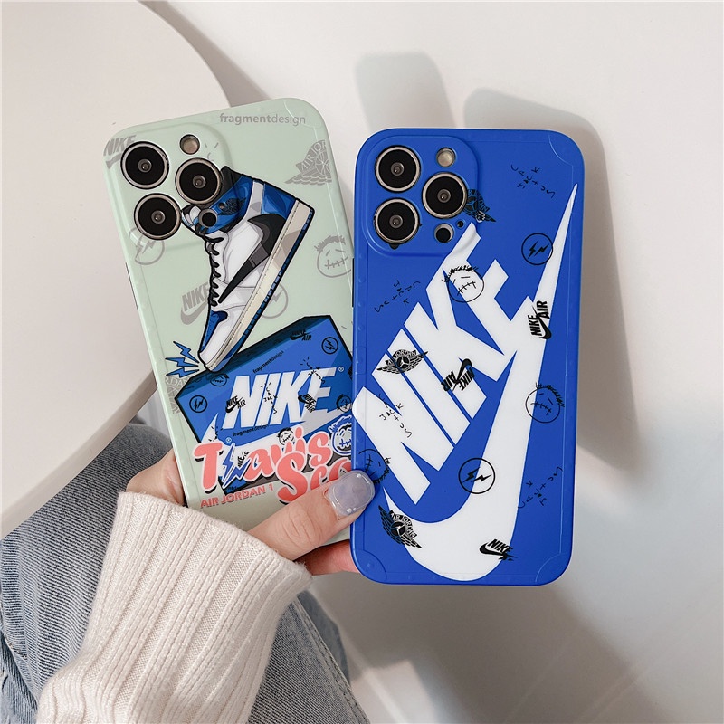 Ốp Điện Thoại Hình Giày Sneaker Travis Scott Chống Sốc Cho iPhone 14 13 11 12 Pro Max 14Plus 13Pro 11ProMax iPhone11