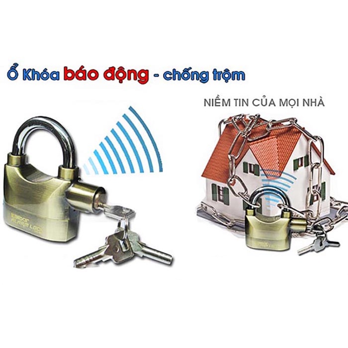 [HCM ]Khóa báo động Chống Trộm Thông Minh Kinbar - Có Còi Báo Dộng Âm Thanh Cực Lớn. Phòng Chống Trộm Cắp Trong Gia Đình