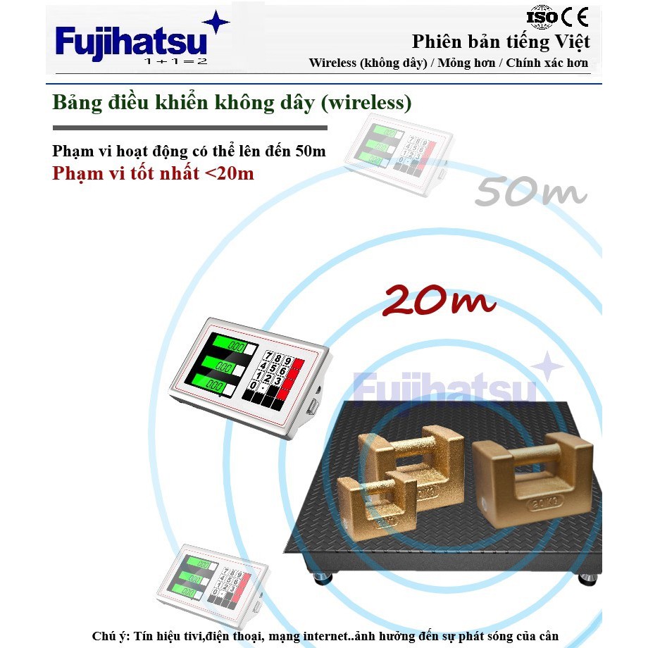 Cân sàn điện tử không dây FSS-W1