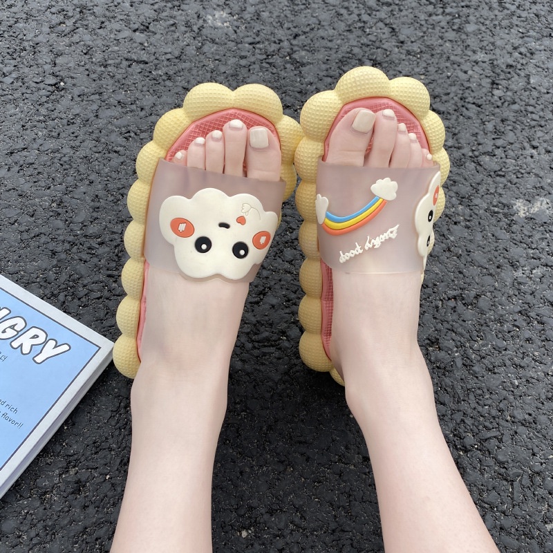 Dép Đi Trong Nhà Đế Dày Mùa Hè Mẫu Mới Phong Cách Đám Mây Stepping on Shit Cho Cặp Đôi Mang Trong Nhà Và Ngoài Trời