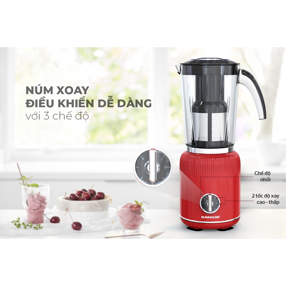 Máy xay sinh tố đa năng SUNHOUSE SHD5330R - Bảo hành chính hãng 12 tháng