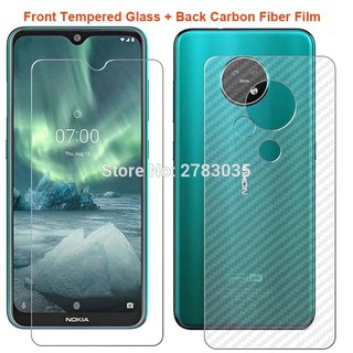 [Giá rẻ nhất ] Combo Kính cường lực Nokia 7.2 không full màn hình và Miếng dán lưng vân Carbon chống xước