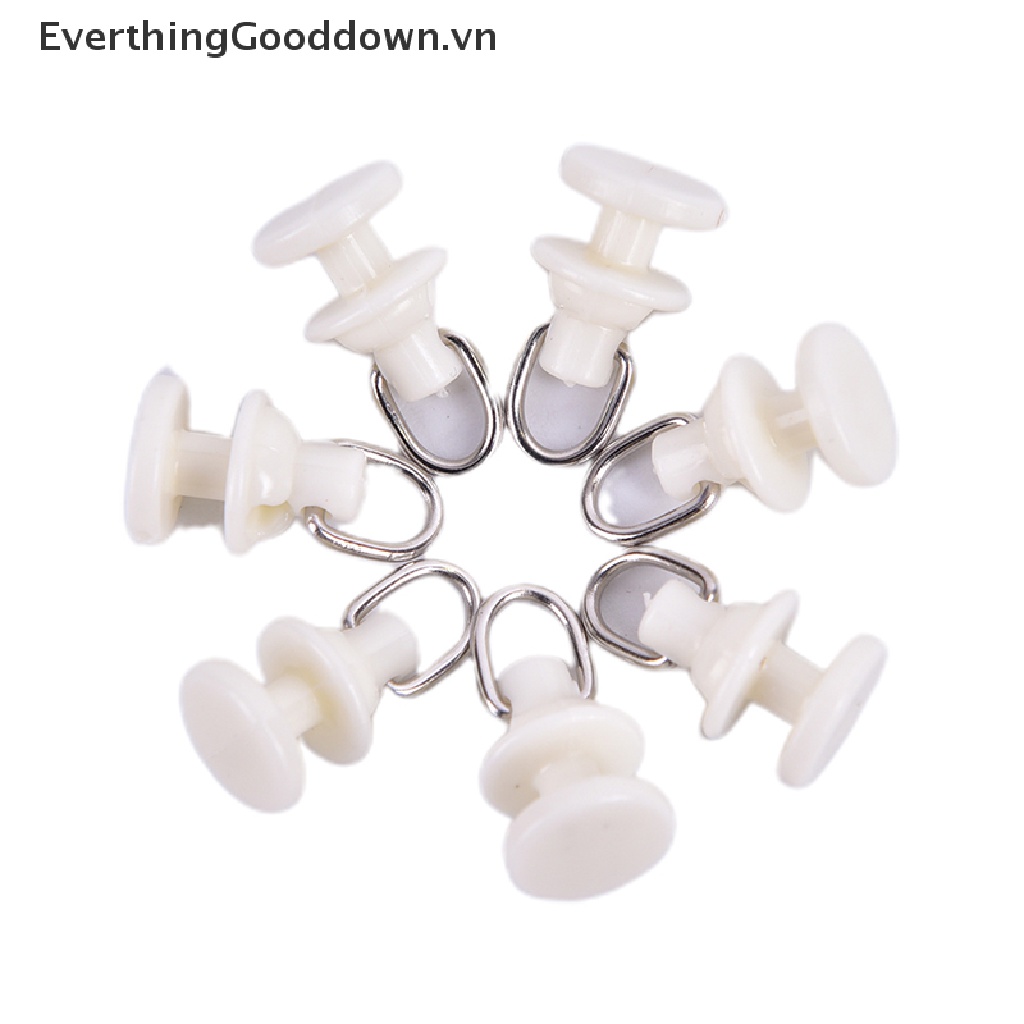 Everthingooddown Set 20 Móc Treo Rèm Có Con Lăn