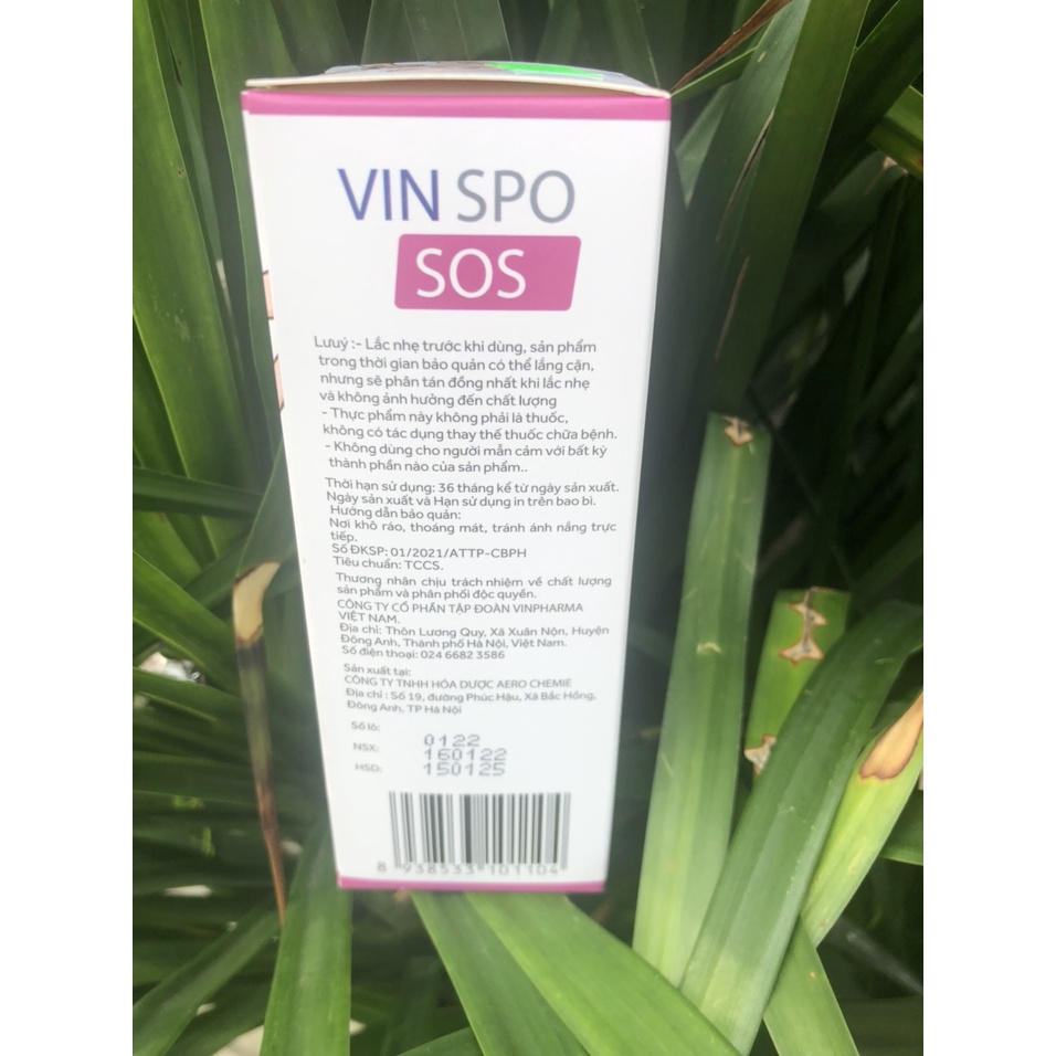 VIN SPO SOS hỗ trợ nhanh vấn đề đi ngoài và nề đỏ xung quanh hậu môn